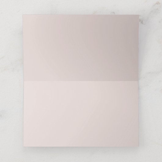 Rosewood Soft Mauve Bloemen Waterverf Roos Bruilof Plaatskaartje (Binnenkant ongevouwen)