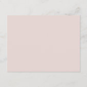 Rosewood Soft Mauve Bloemen Waterverf Roos Bruilof Save The Date (Achterkant)