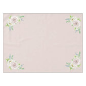 Rosewood Soft Mauve Bloemen Waterverf Roos Bruilof Tafelkleed (Voorkant (Horizontaal))