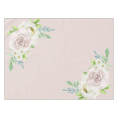 Rosewood Soft Mauve Bloemen Waterverf Roos Bruilof Tafelkleed (Voorkant (Horizontaal))