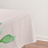 Rosewood Soft Mauve Bloemen Waterverf Roos Bruilof Tafelkleed (Voorbeeld)