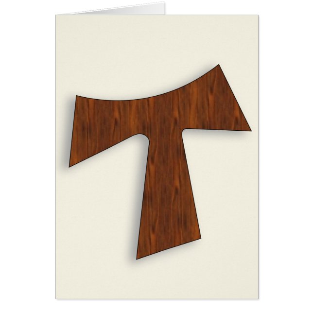 Rosewood Tau Cross Card (Voorkant)