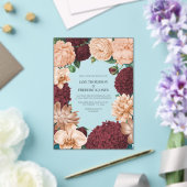 Rosewood, Terracotta Blush & Apricot Silk Wedding Acryl Uitnodigingen (Insitu (Huwelijk))