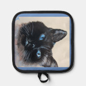 Rosey de Siamese Cat Oven Mitts & Pot Houders (Voorkant)