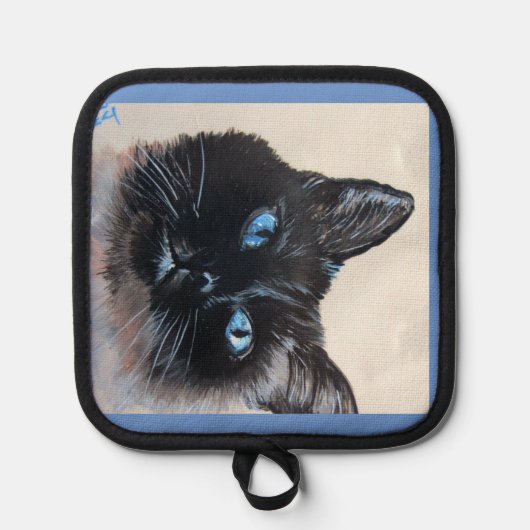 Rosey de Siamese Cat Oven Mitts & Pot Houders (Voorkant)