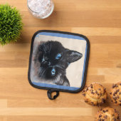 Rosey de Siamese Cat Oven Mitts & Pot Houders (Top down)