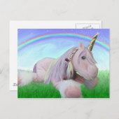 Rosey de unicorn briefkaart (Voorkant / Achterkant)