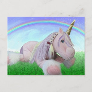 Rosey de unicorn briefkaart