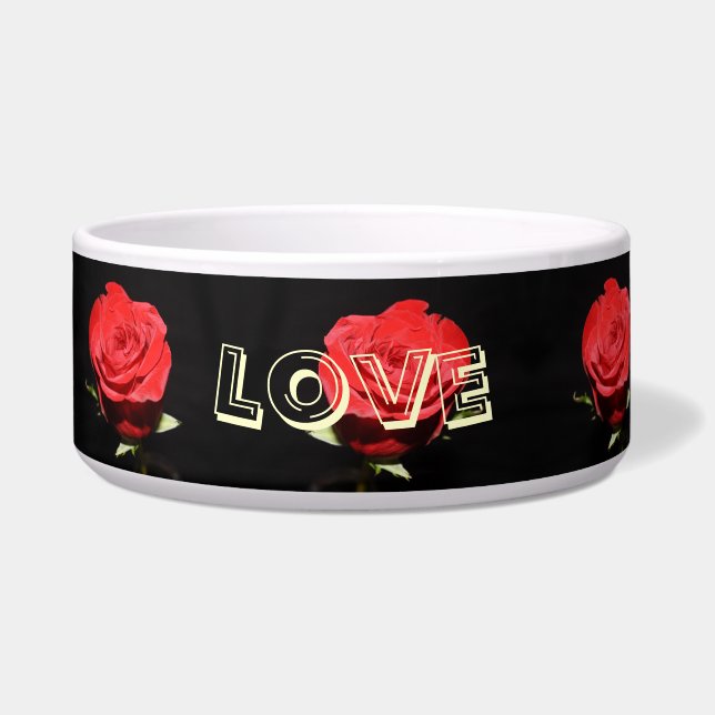 Rosey Dog Bowl Voerbakje (Voorkant)