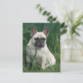 Rosey in het gras briefkaart (Staand voorkant)