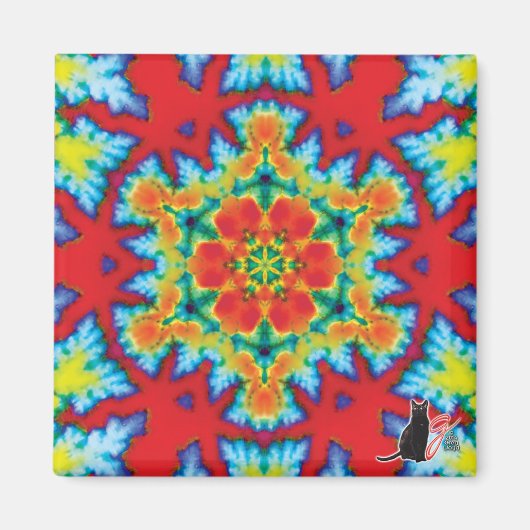 Rosey Kaleidoscope Magnet (Voorkant)