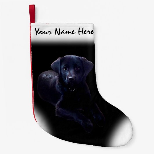 Rosey Kerstkous Custom Dog Stocking Kleine Kerstsok (Voorkant)