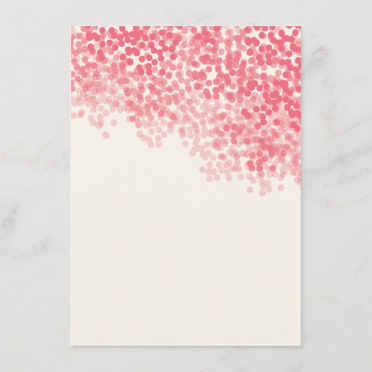 Rosey Licht Douche Bruiloft Informatie Invoegen Ka Informatiekaartje (Achterkant)