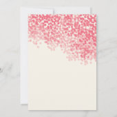 Rosey Light Shower | Uitnodigingen voor weddenscha (Achterkant)