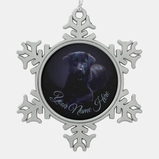 Rosey Ornament Puppy Dog Kerstdecoratie (Voorkant)