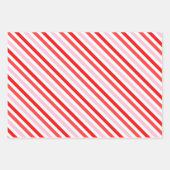 Rosey Red, White, roze Romantic Geometric Inpakpapier Vel (Voorkant 3)