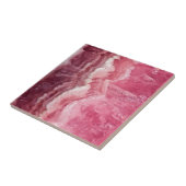 Rosey Roos Quartz Crystal Tegeltje (Zijkant)