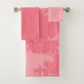 Rosey roze abstract bad handdoek (Insitu)