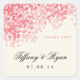Rosey Roze Licht Douche Favor Stickers