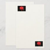 Rosey Stationery Briefpapier (Voorkant / Achterkant)