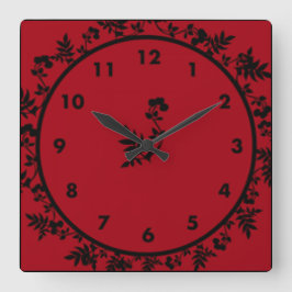 Rosey Wine Vierkante Klok