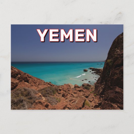 Rosh Beach in Socotra, Jemen Briefkaart (Voorkant)
