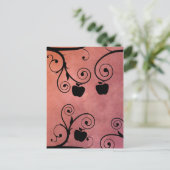 Rosh Hashana Appel Silhouet Feestdagenkaart (Staand voorkant)