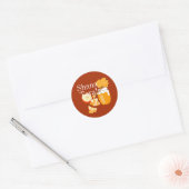 Rosh Hashana Apples and Honey Ronde Sticker (Envelop)