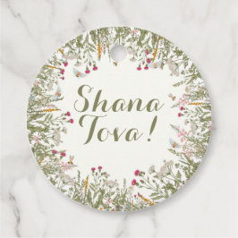 Rosh Hashana Floral Gift Label
