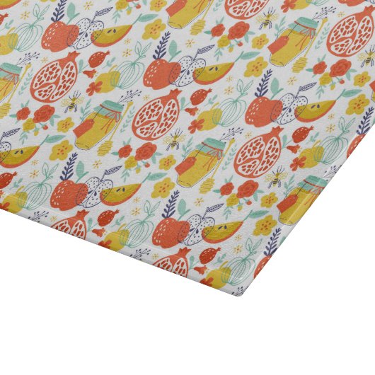 Rosh Hashana Glass Cutting Boards - Kitchenware Snijplank (Hoek)