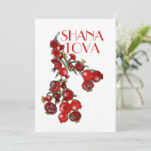 Rosh Hashana Granaatappels  Feestdagenkaart (Staand voorkant)