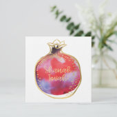 Rosh Hashana Hebrew wil Shana Tovah Feestdagenkaart (Staand voorkant)