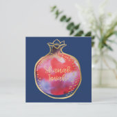 Rosh Hashana Hebrew wil Shana Tovah Feestdagenkaart (Staand voorkant)