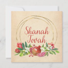 Rosh Hashana Hebrew Wishes Shanah Tovah Feestdagenkaart