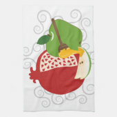 Rosh Hashana Holiday Kitchen Decor Theedoek (Verticaal)