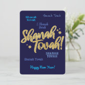 Rosh Hashana Joods Hebreeuws Nieuwjaarskaart Feestdagenkaart (Staand voorkant)