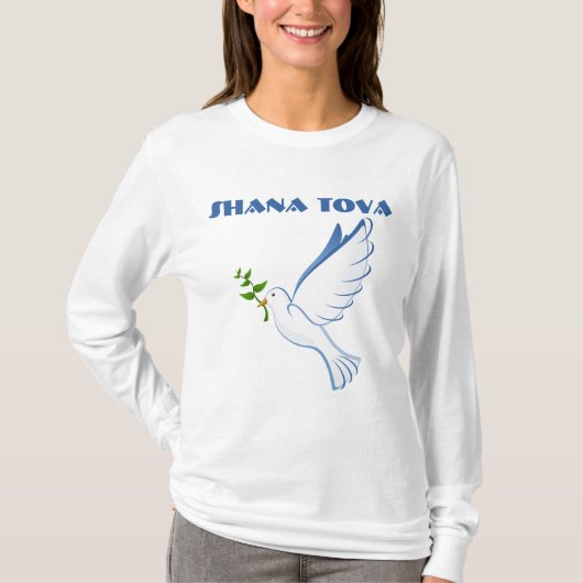 Rosh Hashana Jwish New Year Dove Shirt (Voorkant)
