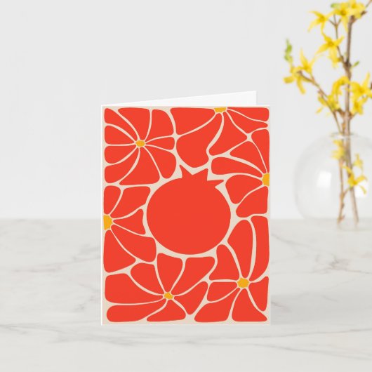 Rosh Hashana kaart (Gele Bloem)