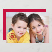 Rosh Hashana kaart met gestempelde foto (Voorkant / Achterkant)