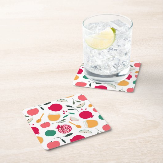 Rosh Hashana Kartonnen Onderzetters (Insitu)