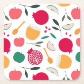 Rosh Hashana Kartonnen Onderzetters (Voorkant)