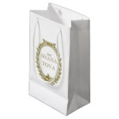 Rosh Hashana Parisian Geïnspireerde Gift Bag Klein Cadeauzakje (Voorkant Gekanteld)