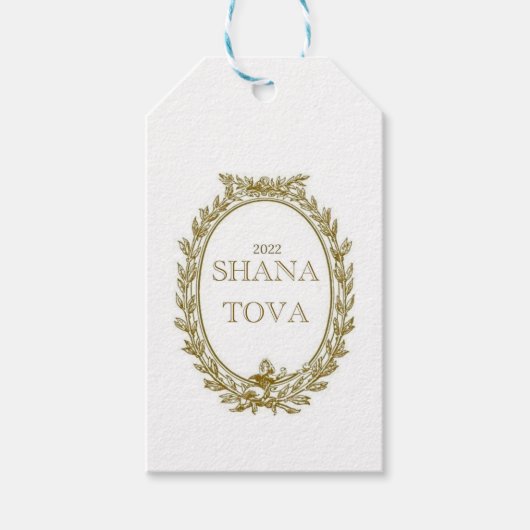 Rosh Hashana Parisian Gift Labels Cadeaulabel (Voorkant)