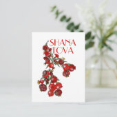 Rosh Hashana Pomegranates Holiday Kaart (Staand voorkant)