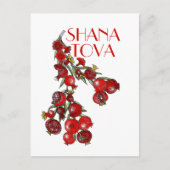 Rosh Hashana Pomegranates Holiday Kaart (Voorkant)