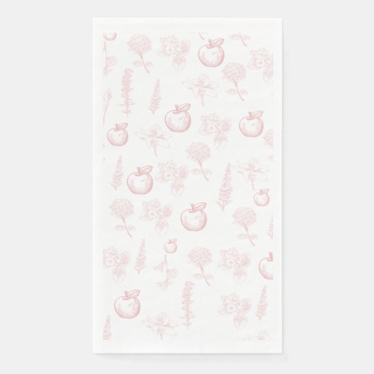 Rosh Hashana Roze Toile Napkins Servet (Voorkant)