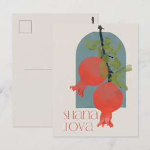 Rosh Hashana Shana Tova Granaatappels Briefkaart