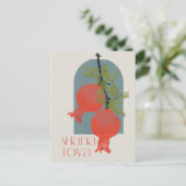 Rosh Hashana Shana Tova Granaatappels Briefkaart (Staand voorkant)