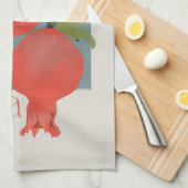 Rosh Hashana Shana Tova Granaatappels Theedoek (Quarter Fold)