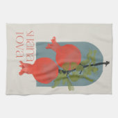 Rosh Hashana Shana Tova Granaatappels Theedoek (Horizontaal)